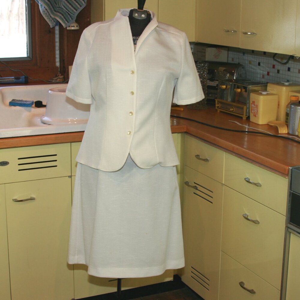 Vintage Pablo Collection Skirt Suit Set Lightweight Polyester Women's Ware